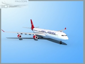 falcon3d a340 600 virgin atlantic Model 3D
