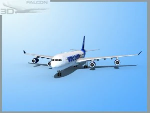 falcon3d a340 600 world charters 3D Model