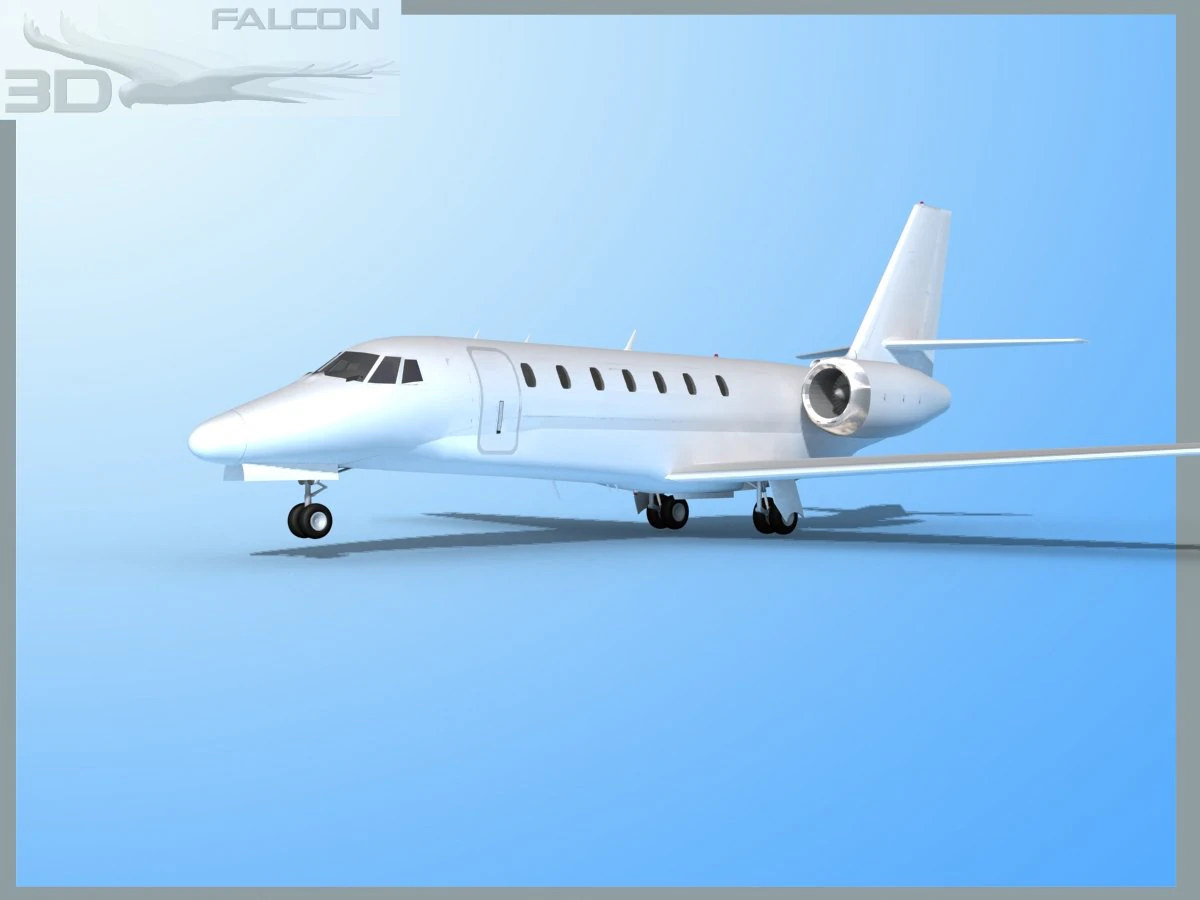 falcon3d citation sovereign c680 fbmetal 3D Model .c4d .max .obj .3ds .fbx .stl .blend 