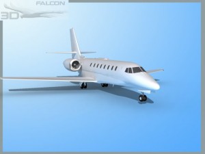 falcon3d citation sovereign c680 fbmetal 3D मॉडल