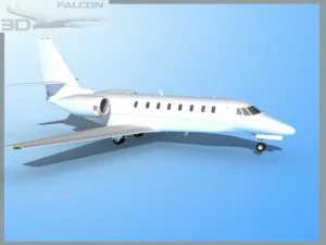 falcon3d citation sovereign c680 fbmetal 3D Model