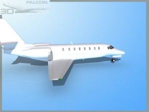 falcon3d citation sovereign c680 fbmetal 3D मॉडल