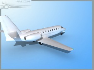 falcon3d citation sovereign c680 fbmetal 3D मॉडल