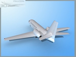 falcon3d citation sovereign c680 fbmetal 3D मॉडल