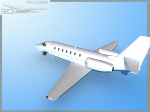 falcon3d citation sovereign c680 fbmetal 3D मॉडल