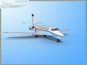falcon3d citation sovereign c680 f01 3D Model