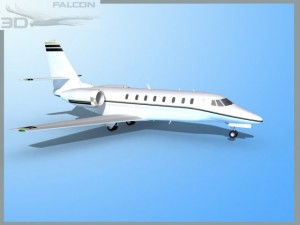 falcon3d citation sovereign c680 f01 Modelo 3D