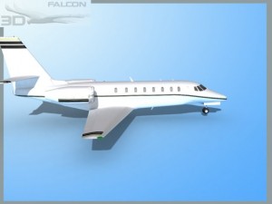 falcon3d citation sovereign c680 f01 Modelo 3D