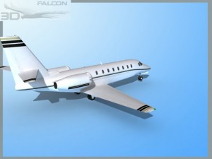falcon3d citation sovereign c680 f01 Modelo 3D