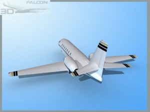 falcon3d citation sovereign c680 f01 Modelo 3D