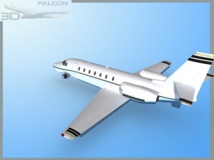 falcon3d citation sovereign c680 f01 Modelo 3D