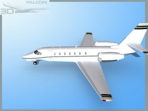 falcon3d citation sovereign c680 f01 Modelo 3D