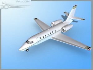 falcon3d citation sovereign c680 f02 3D Model