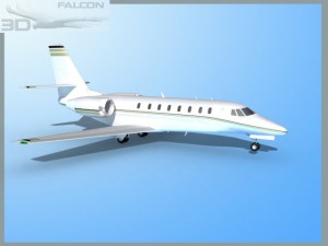 falcon3d citation sovereign c680 f02 3D Model