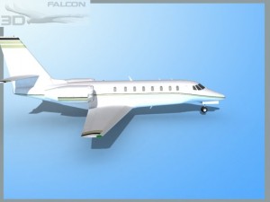 falcon3d citation sovereign c680 f02 3D Model