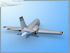 falcon3d citation sovereign c680 f02 3D Model