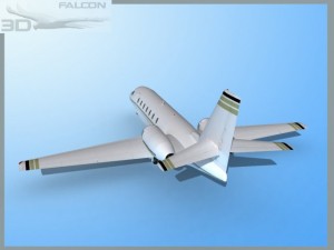 falcon3d citation sovereign c680 f02 3D Model