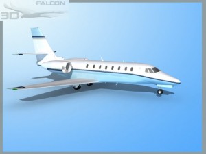 falcon3d citation sovereign c680 f04 Model 3D