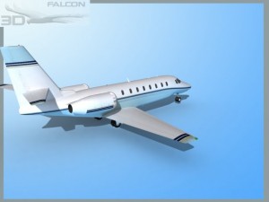 falcon3d citation sovereign c680 f04 Model 3D