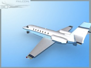 falcon3d citation sovereign c680 f04 Model 3D