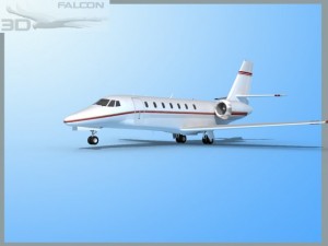 falcon3d citation sovereign c680 f05 3D Model