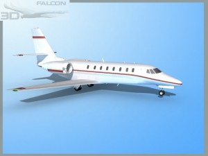 falcon3d citation sovereign c680 f05 3D Model