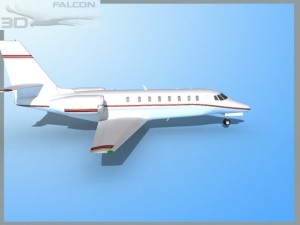 falcon3d citation sovereign c680 f05 3D Model