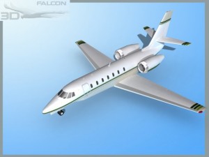 falcon3d citation sovereign c680 f07 3D Model