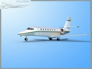 falcon3d citation sovereign c680 f07 Model 3D