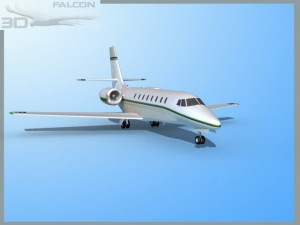 falcon3d citation sovereign c680 f07 Model 3D