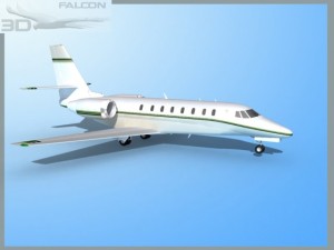 falcon3d citation sovereign c680 f07 Model 3D