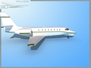 falcon3d citation sovereign c680 f07 Model 3D