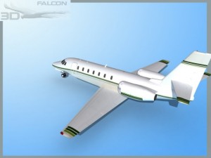falcon3d citation sovereign c680 f07 Model 3D