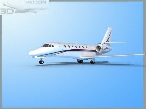 falcon3d citation sovereign c680 f09 3D Model