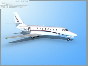 falcon3d citation sovereign c680 f09 Model 3D