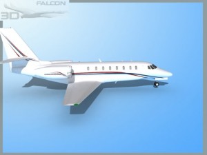falcon3d citation sovereign c680 f09 Model 3D