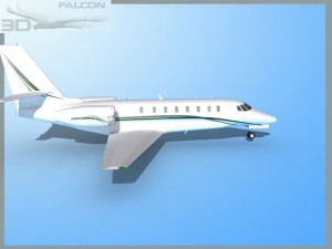 falcon3d citation sovereign c680 f11 Modelo 3D