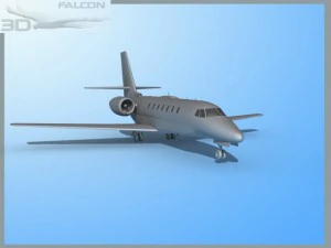 modello fbase citazione sovrano c680 falcon3d Modello 3D