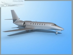 falcon3d citation sovereign c680 fbase model Modelo 3D
