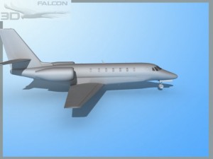 falcon3d citation sovereign c680 fbase model Modelo 3D