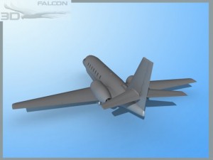 falcon3d citation sovereign c680 fbase model Modelo 3D