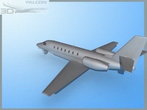 falcon3d citation sovereign c680 fbase model Modelo 3D
