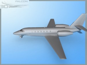 falcon3d citation sovereign c680 fbase model Modelo 3D