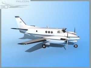 falcon3d e90 king air f05 3D 모델