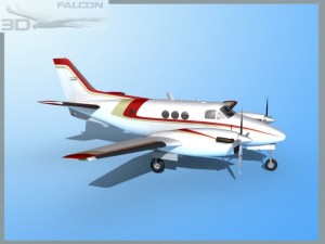 falcon3d e90 king air f12 Model 3D