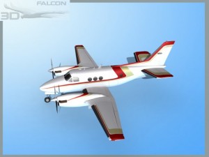 falcon3d e90 king air f12 Model 3D