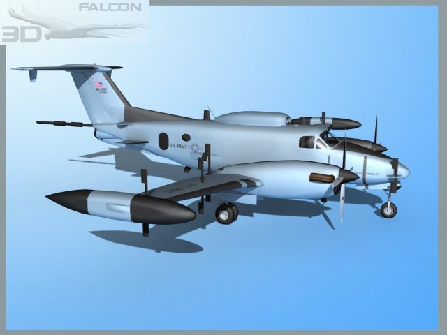 falcon 3d rc12p guardrail f01 us army Model 3D .c4d .max .obj .3ds .fbx .stl .blend 