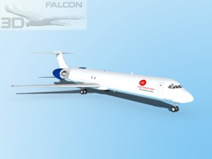 falcon3d md 80 aei cargo 3D Model