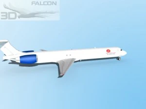 falcon3d md 80 aei cargo 3D Model