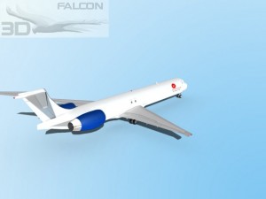 falcon3d md 80 aei cargo Modelo 3D